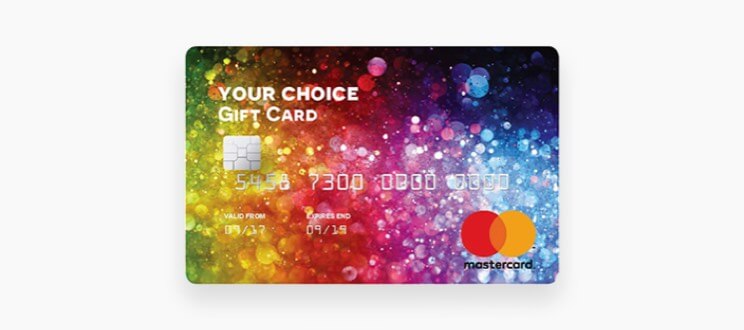 Your choice gift cards